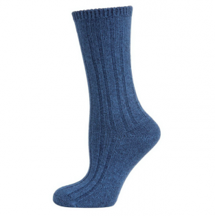 Warme dikke bamboe sokken 2 paar - blauw